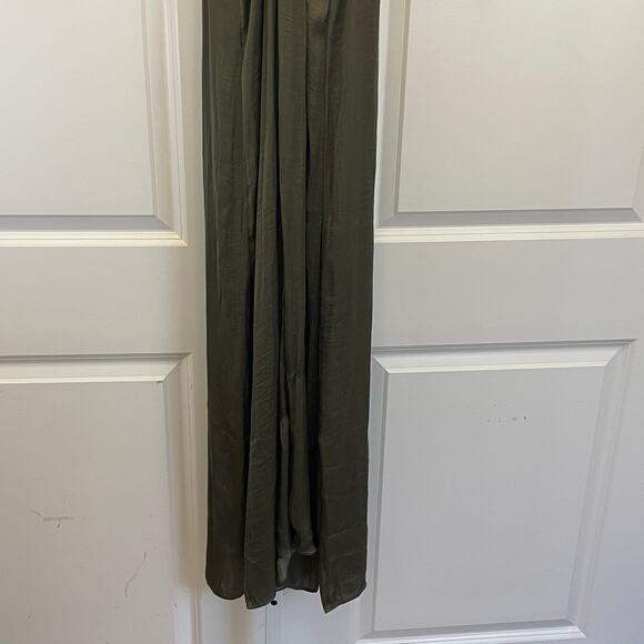 Zara Racerback Maxi Dress - Women Size M - Olive Green - Picture 5 of 7